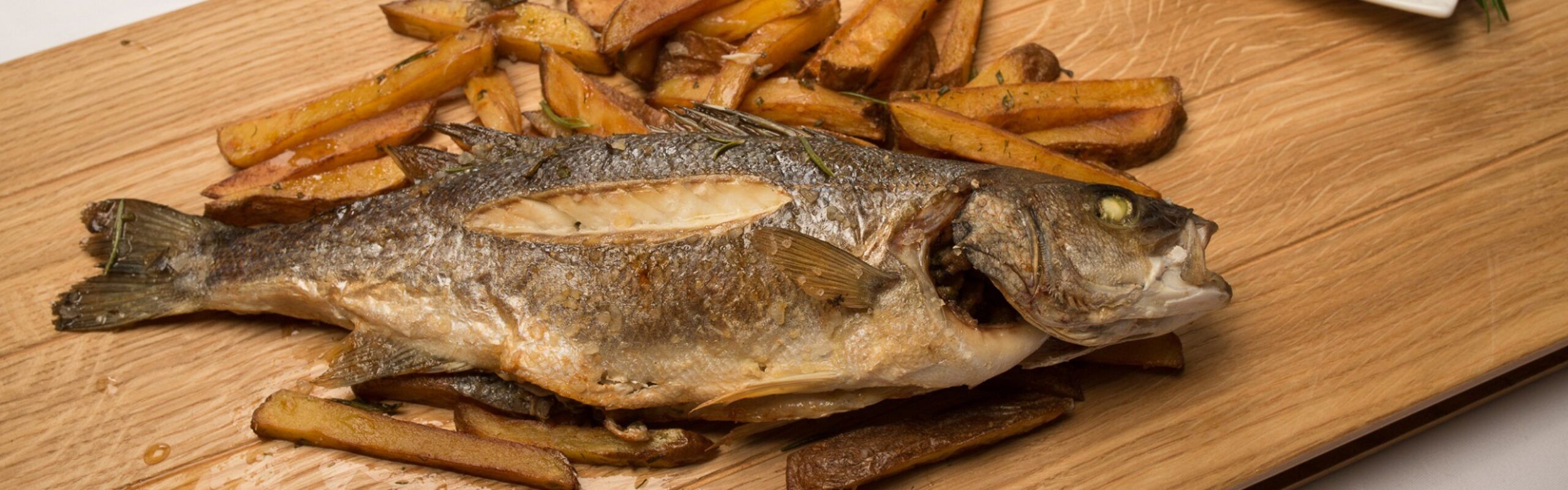 Goloso fish and chips di branzino