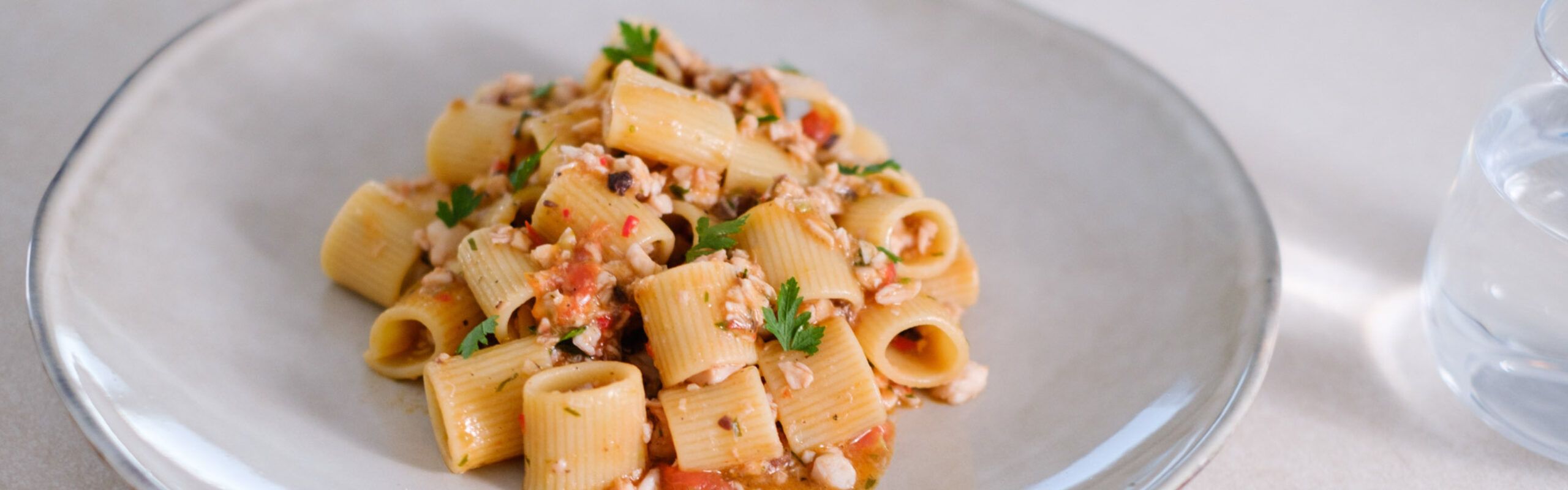 Calamarata with Dentex