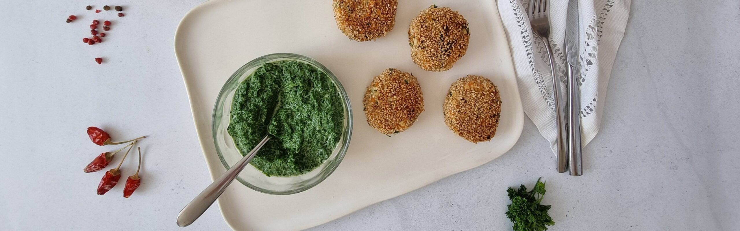 Polpete od brancina i bundeve sa špinatom